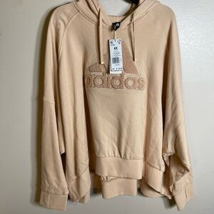 NWT Adidas X 11 Honore Halo Blush Loose Fit Hoodie Plus Size 4X